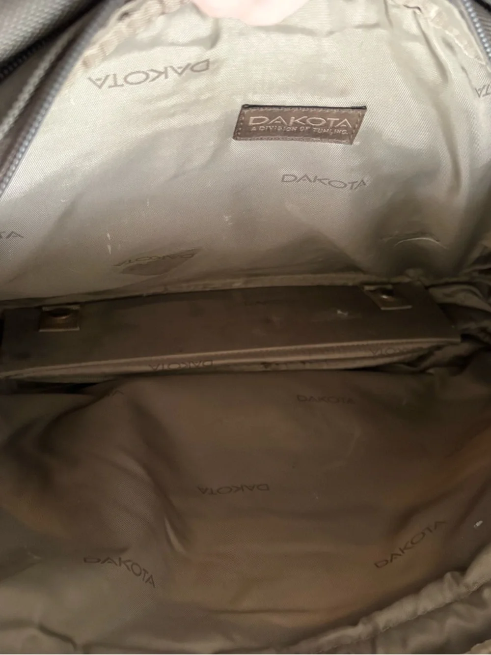 Dakota by Tumi Olive Green Ballistic Nylon Carry-On Bag